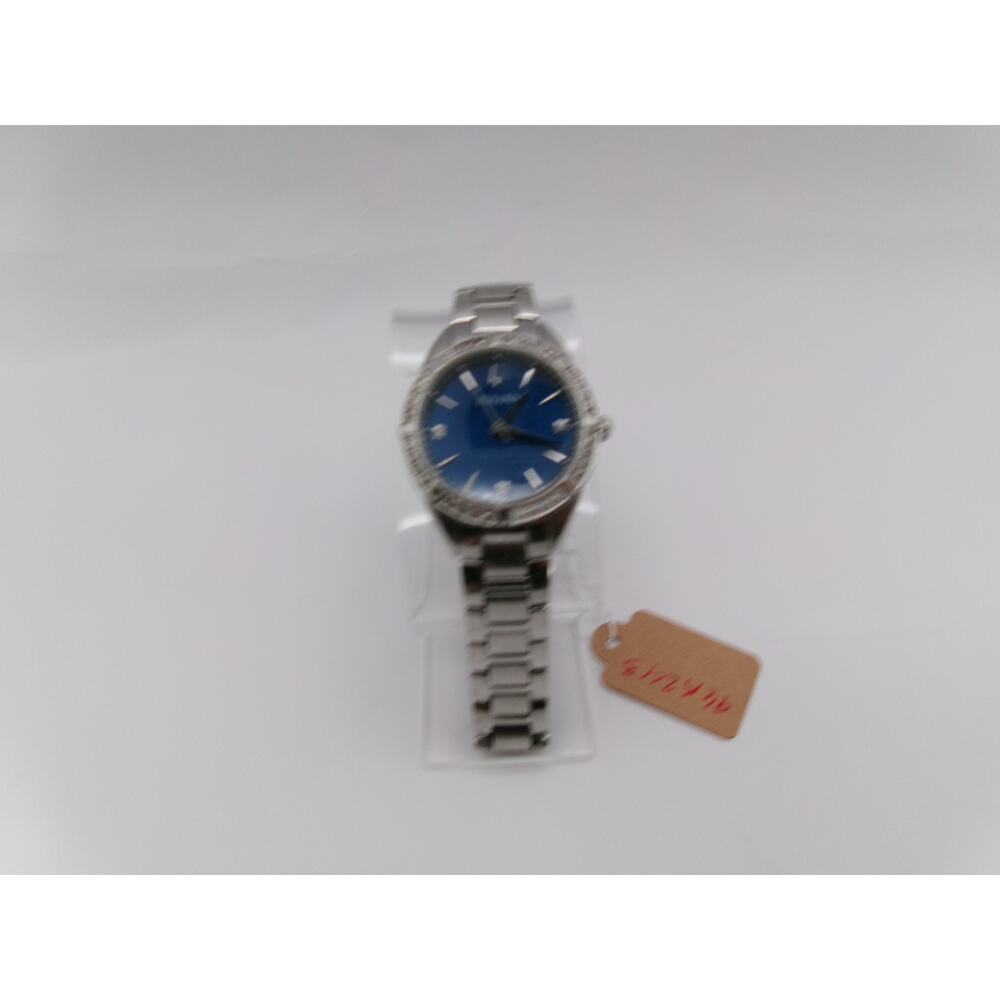 Bulova Sutton 96R243 Women's Blue Dial Diamond Quartz Stainless Steel Watch - Picture 2 of 11